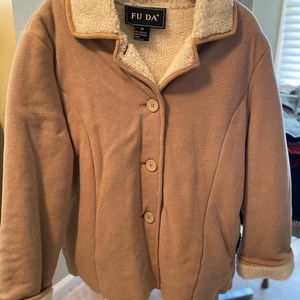 Fleece jacket with Sherpa lining